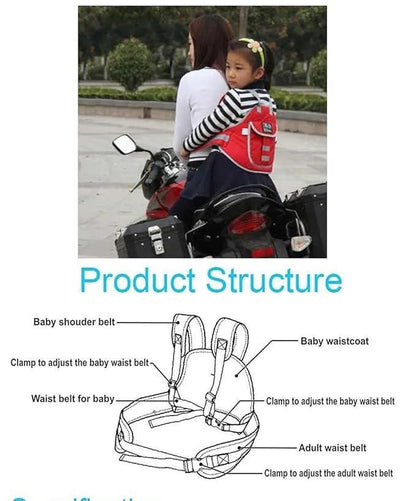 🛵 Portable Baby Seat for Scooters